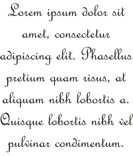 French script French script