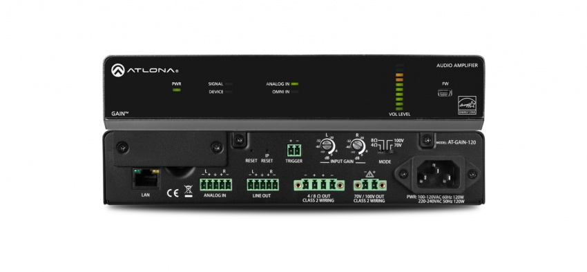 Ljudligf�rst�rkare stereo/mono 120W