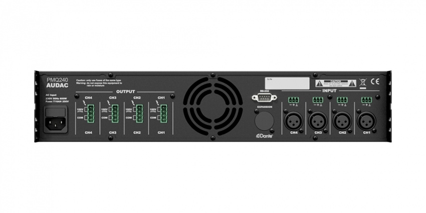 Endsteg 100V, 4x240W