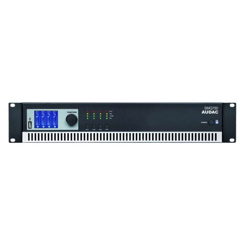 Endsteg 4x750W, inbyggd DSP